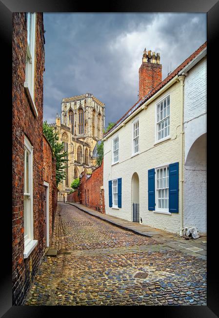 Chapter House Street and York Minster              Framed Print by Darren Galpin