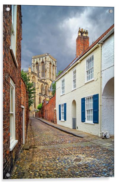 Chapter House Street and York Minster              Acrylic by Darren Galpin
