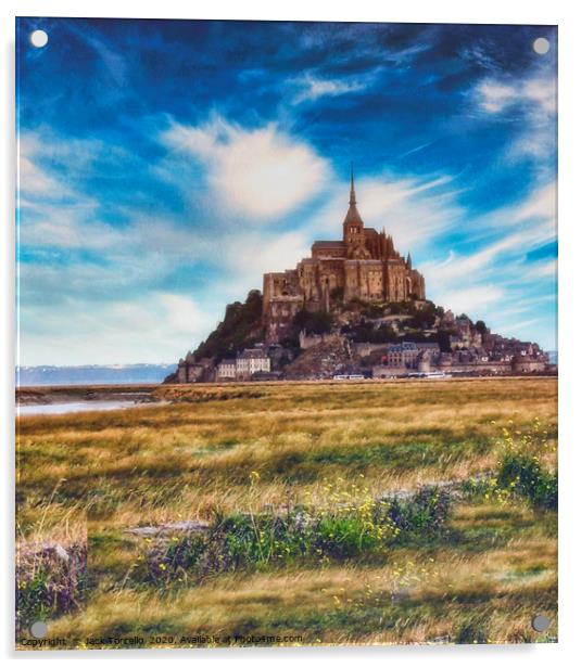 Mont St Michel, Normandie France Acrylic by Jack Torcello