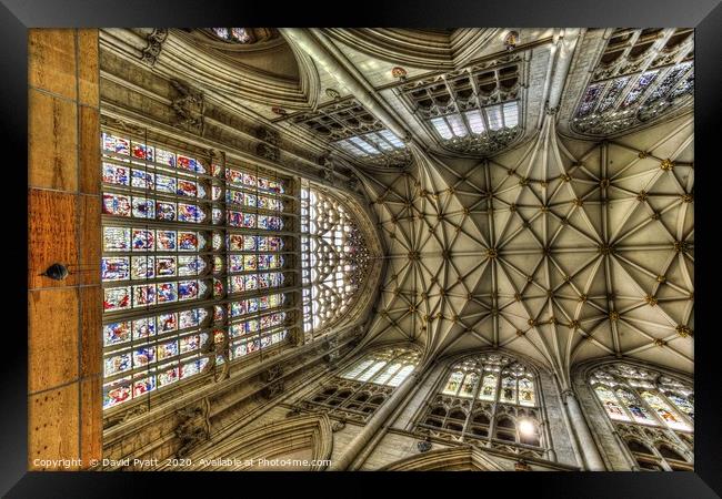 York Minster Cathedral       Framed Print by David Pyatt
