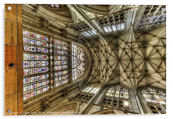 York Minster Cathedral       Acrylic by David Pyatt