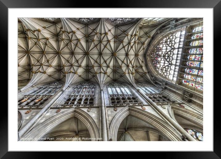York Minster Cathedral       Framed Mounted Print by David Pyatt