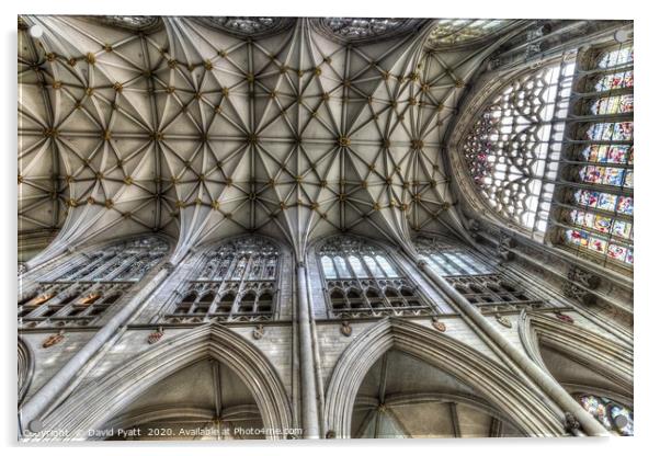 York Minster Cathedral       Acrylic by David Pyatt