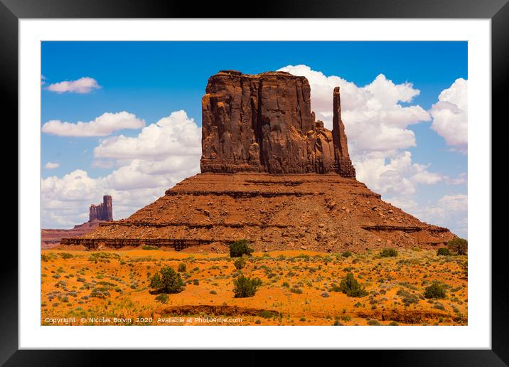 Monument Valley Framed Mounted Print by Nicolas Boivin
