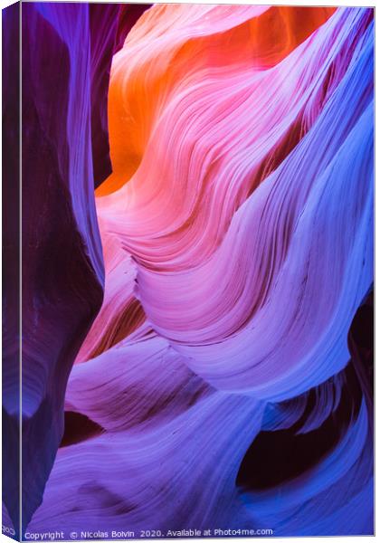 Antelope Canyon Canvas Print by Nicolas Boivin