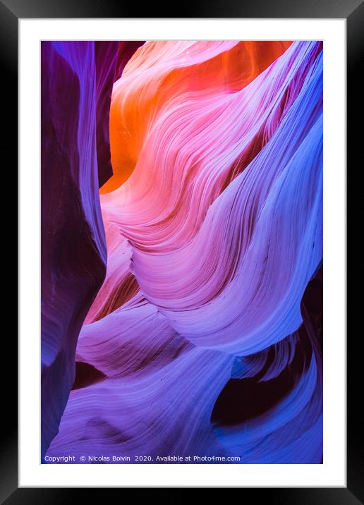 Antelope Canyon Framed Mounted Print by Nicolas Boivin
