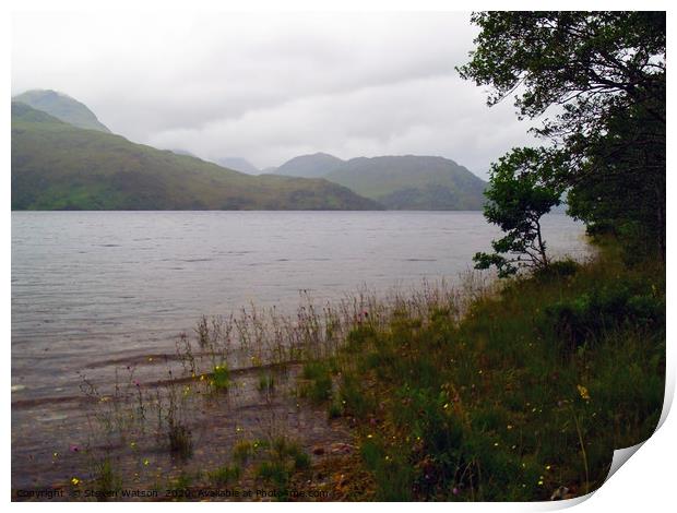 Loch Arkaig Print by Steven Watson