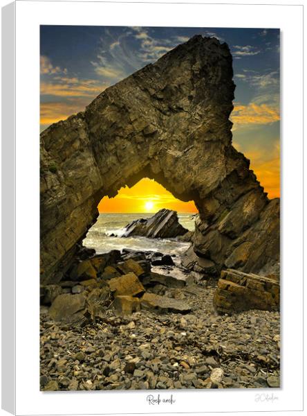 Arch rock sunset Canvas Print by JC studios LRPS ARPS