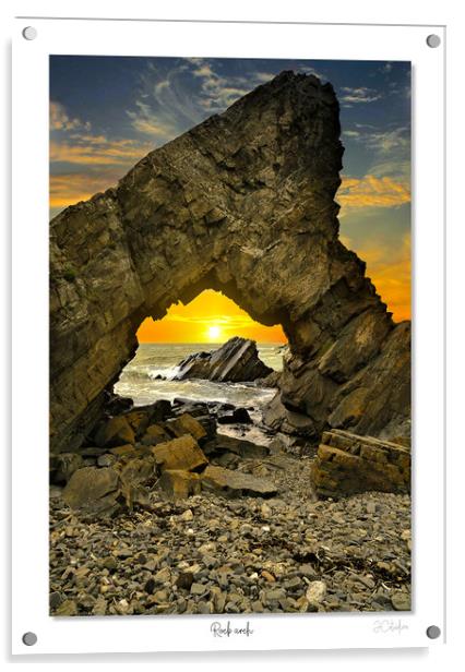 Arch rock sunset Acrylic by JC studios LRPS ARPS
