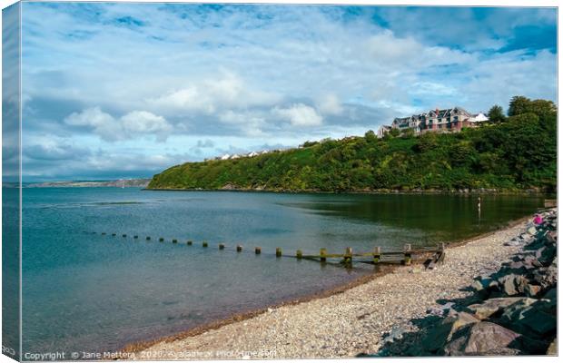 An Evening at Goodwick  Canvas Print by Jane Metters