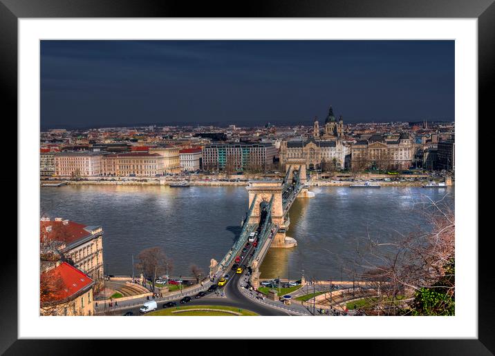 Budapest Nights Framed Mounted Print by Dave Williams