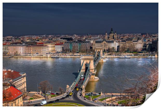 Budapest Nights Print by Dave Williams