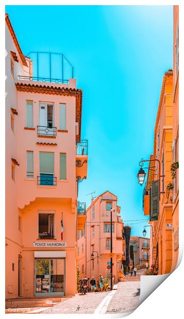 Beautiful Exotic Architecture, Cannes City Street Print by Radu Bercan