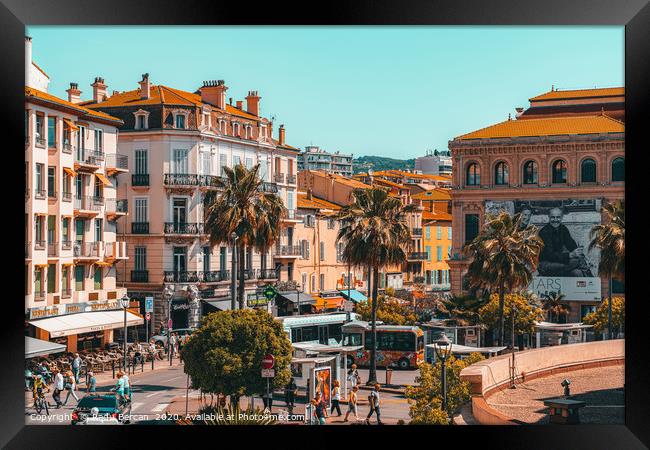 Beautiful Exotic City Of Cannes, Cote D'Azur Framed Print by Radu Bercan