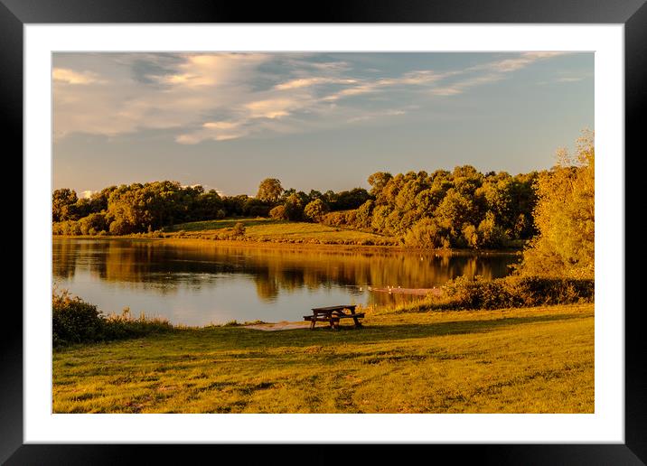 Carsington Water Glow Framed Mounted Print by Wendy Williams CPAGB