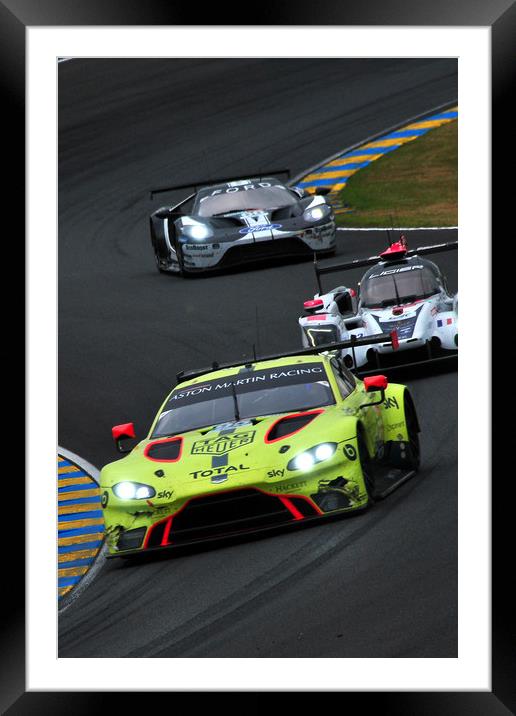 Aston Martin Vantage Sports Motor Car Framed Mounted Print by Andy Evans Photos