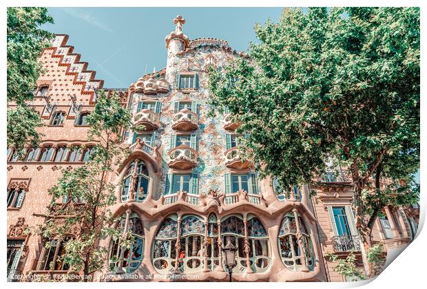 Casa Batllo Barcelona, Antoni Gaudi Architecture Print by Radu Bercan