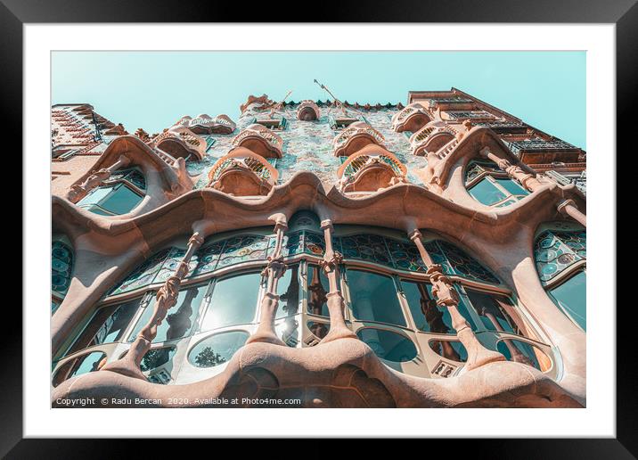 Casa Batllo, Barcelona City Travel, Antoni Gaudi Framed Mounted Print by Radu Bercan