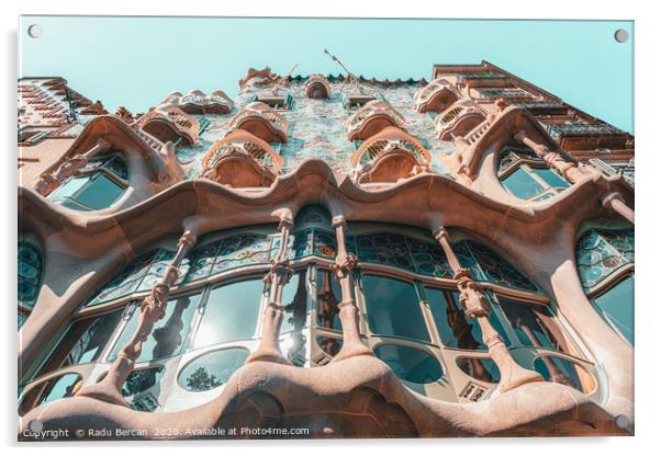 Casa Batllo, Barcelona City Travel, Antoni Gaudi Acrylic by Radu Bercan
