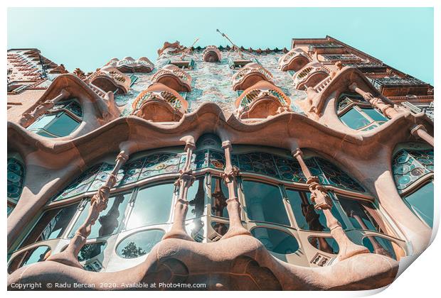 Casa Batllo, Barcelona City Travel, Antoni Gaudi Print by Radu Bercan