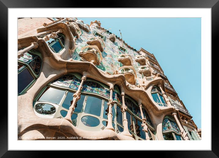 Antoni Gaudi Architecture, Casa Batllo Barcelona Framed Mounted Print by Radu Bercan