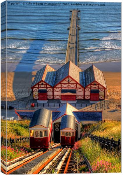 Saltburn Cliff Tramway 3 Canvas Print by Colin Williams Photography