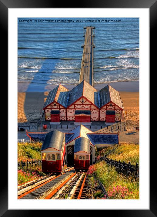 Saltburn Cliff Tramway 3 Framed Mounted Print by Colin Williams Photography