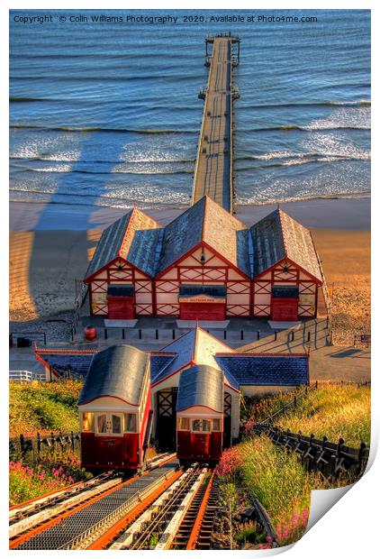 Saltburn Cliff Tramway 3 Print by Colin Williams Photography