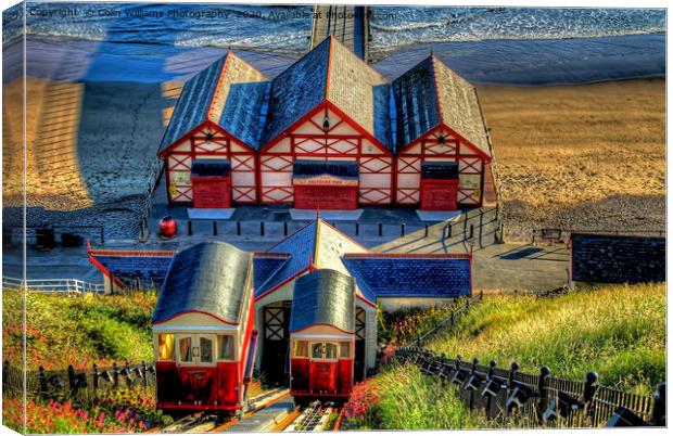 Saltburn Cliff Tramway 4 Canvas Print by Colin Williams Photography