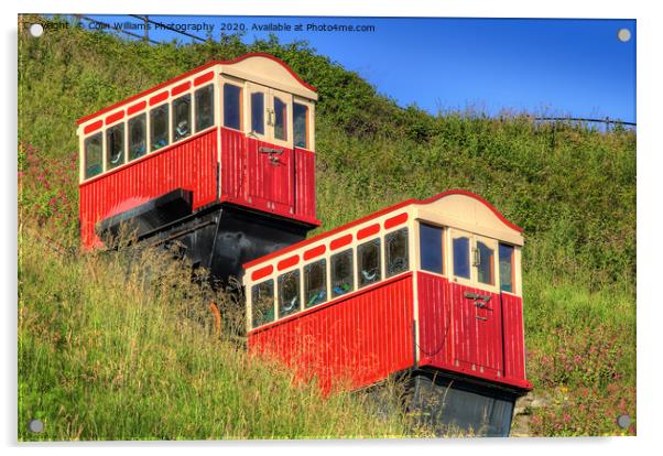 Saltburn Cliff Tramway 5 Acrylic by Colin Williams Photography