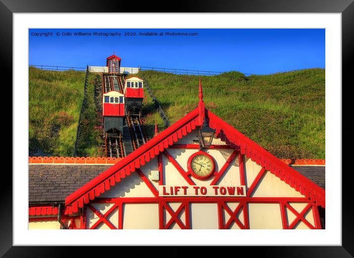 Saltburn Cliff Tramway 6 Framed Mounted Print by Colin Williams Photography