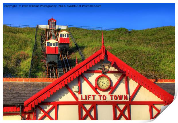 Saltburn Cliff Tramway 6 Print by Colin Williams Photography