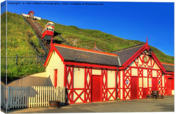 Saltburn Cliff Tramway 7 Canvas Print by Colin Williams Photography