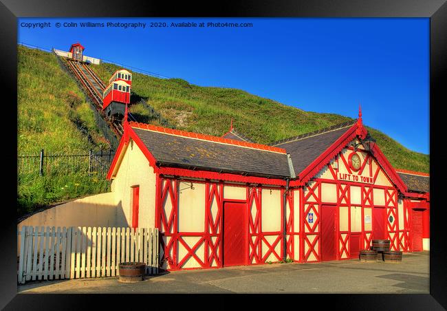 Saltburn Cliff Tramway 7 Framed Print by Colin Williams Photography