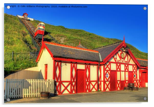 Saltburn Cliff Tramway 7 Acrylic by Colin Williams Photography