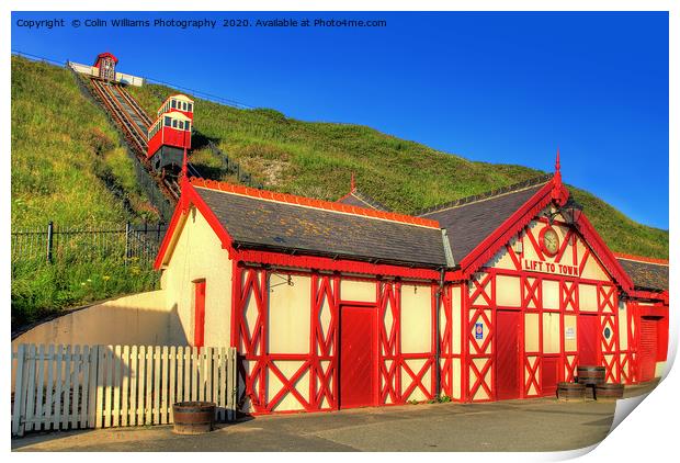 Saltburn Cliff Tramway 7 Print by Colin Williams Photography