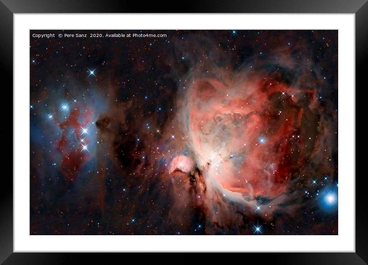 The Great Orion Nebula Framed Mounted Print by Pere Sanz