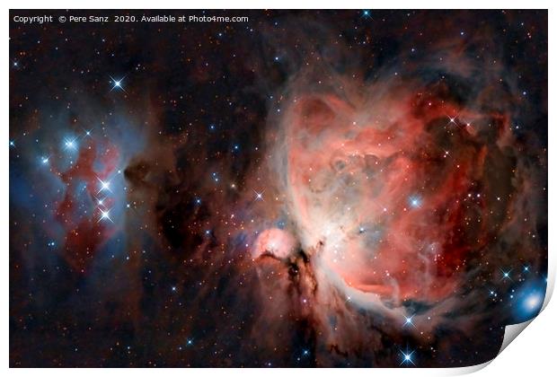 The Great Orion Nebula Print by Pere Sanz