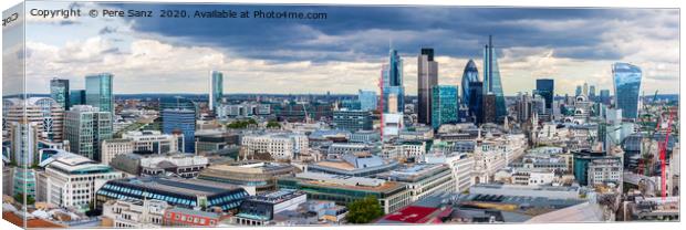 The City of London Panorama Canvas Print by Pere Sanz