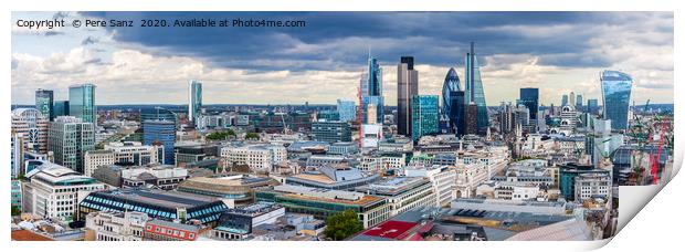 The City of London Panorama Print by Pere Sanz