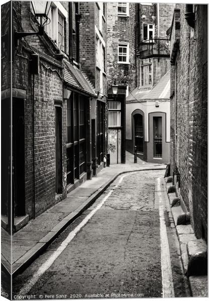 Passage in Whitechappel, London  Canvas Print by Pere Sanz
