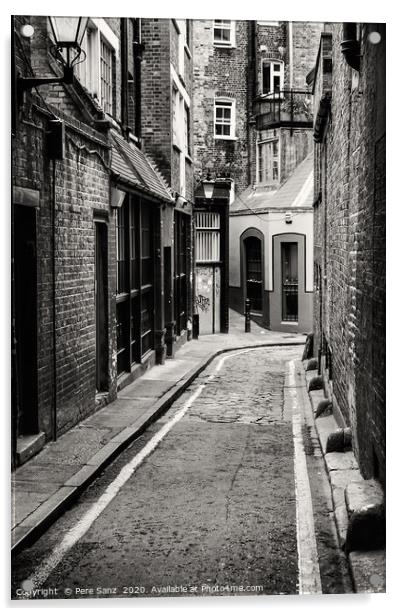 Passage in Whitechappel, London  Acrylic by Pere Sanz