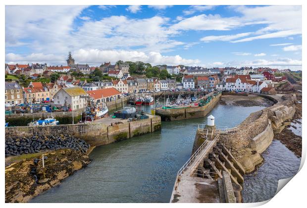 Pittenweem Harbour Print by Steven Brown