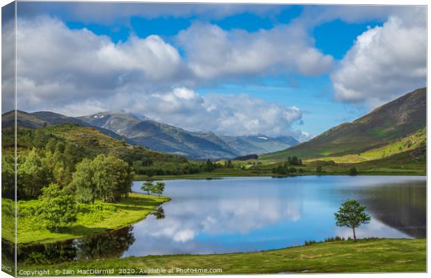 Loch Carrie and Glen Cannich Canvas Print by Iain MacDiarmid
