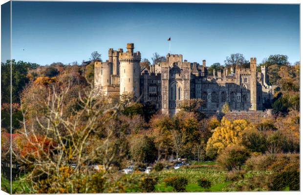 Arundel Castle, West Sussex Canvas Print by Dave Williams