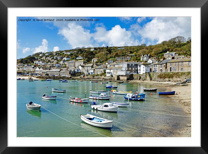 mousehole cornwall Framed Mounted Print by Kevin Britland