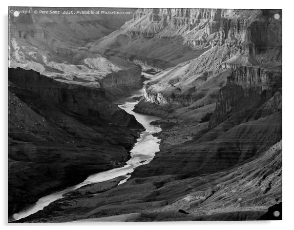 Grand Canyon and Colorado River, Arizona, USA Acrylic by Pere Sanz