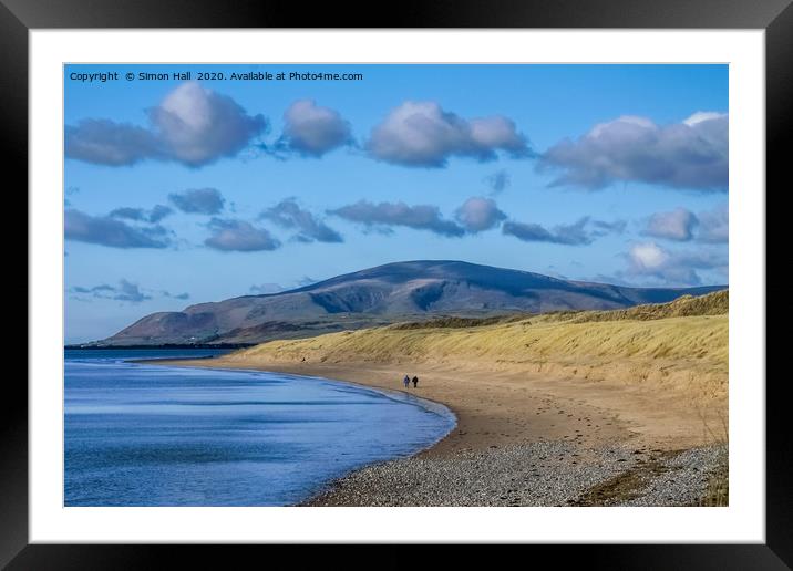 Black Combe from Sandscale. Framed Mounted Print by Simon Hall