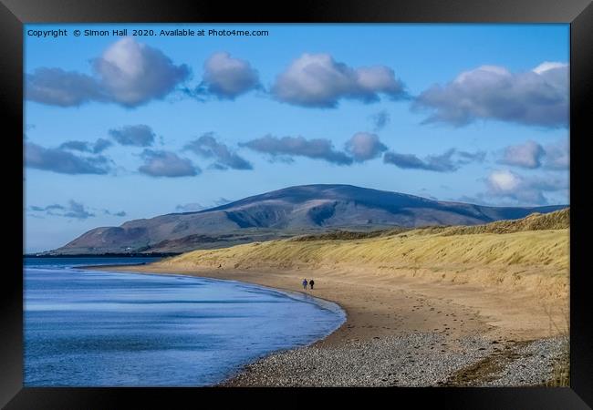 Black Combe from Sandscale. Framed Print by Simon Hall