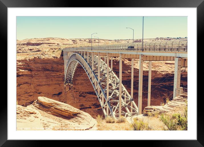 Glen Canyon Dam Bridge Framed Mounted Print by Nicolas Boivin